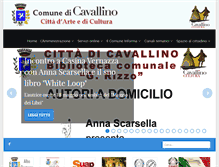 Tablet Screenshot of comune.cavallino.le.it